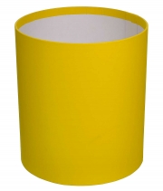 Изображение товара Коробка для цветов круглая желтая из бумаги 180/200